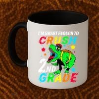 Crush 2Nd Grade Smart Dinosaur First Day Of Second Grade Cool Gift Coffee Mug thumb 2