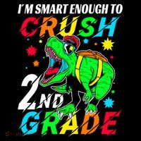 Crush 2Nd Grade Smart Dinosaur First Day Of Second Grade Cool Gift Coffee Mug thumb 5