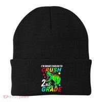 Crush 2Nd Grade Smart Dinosaur First Day Of Second Grade Cool Gift Beanie thumb 0