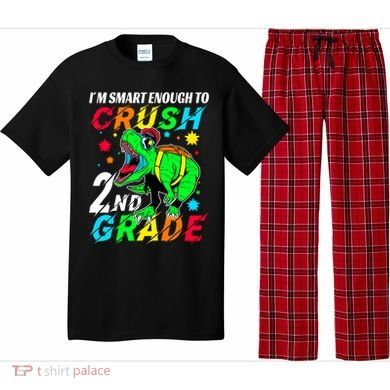 Crush 2Nd Grade Smart Dinosaur First Day Of Second Grade Cool Gift Pajama Set