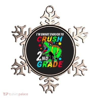 Crush 2Nd Grade Smart Dinosaur First Day Of Second Grade Cool Gift Ornament