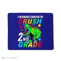 Crush 2Nd Grade Smart Dinosaur First Day Of Second Grade Cool Gift Mousepad thumb 0