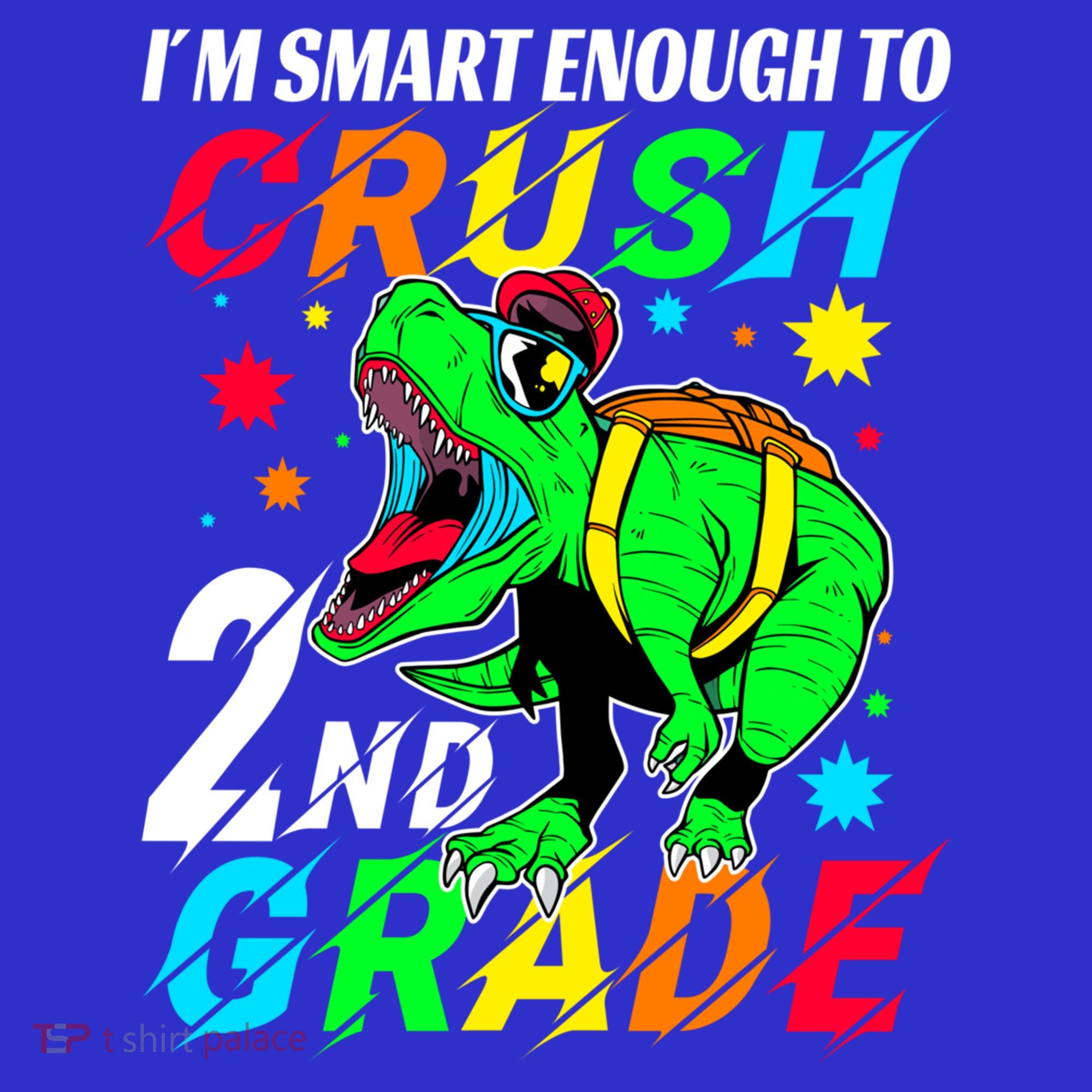 Crush 2Nd Grade Smart Dinosaur First Day Of Second Grade Cool Gift Women's Long Sleeve Shirt