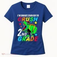 Crush 2Nd Grade Smart Dinosaur First Day Of Second Grade Cool Gift Women's T-Shirt thumb 0