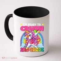 Crush 2nd Grade Dabbing Unicorn Back To School Girl Gift Coffee Mug thumb 0