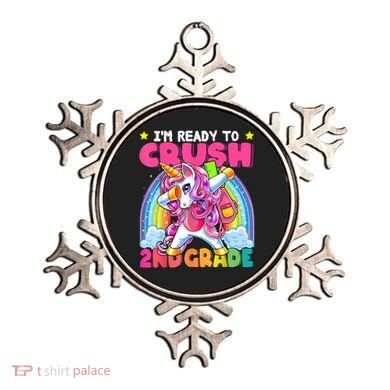 Crush 2nd Grade Dabbing Unicorn Back To School Girl Gift Ornament