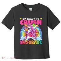 Crush 2nd Grade Dabbing Unicorn Back To School Girl Gift Toddler T-Shirt thumb 0