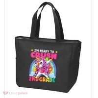 Crush 2nd Grade Dabbing Unicorn Back To School Girl Gift Tote Bag thumb 3