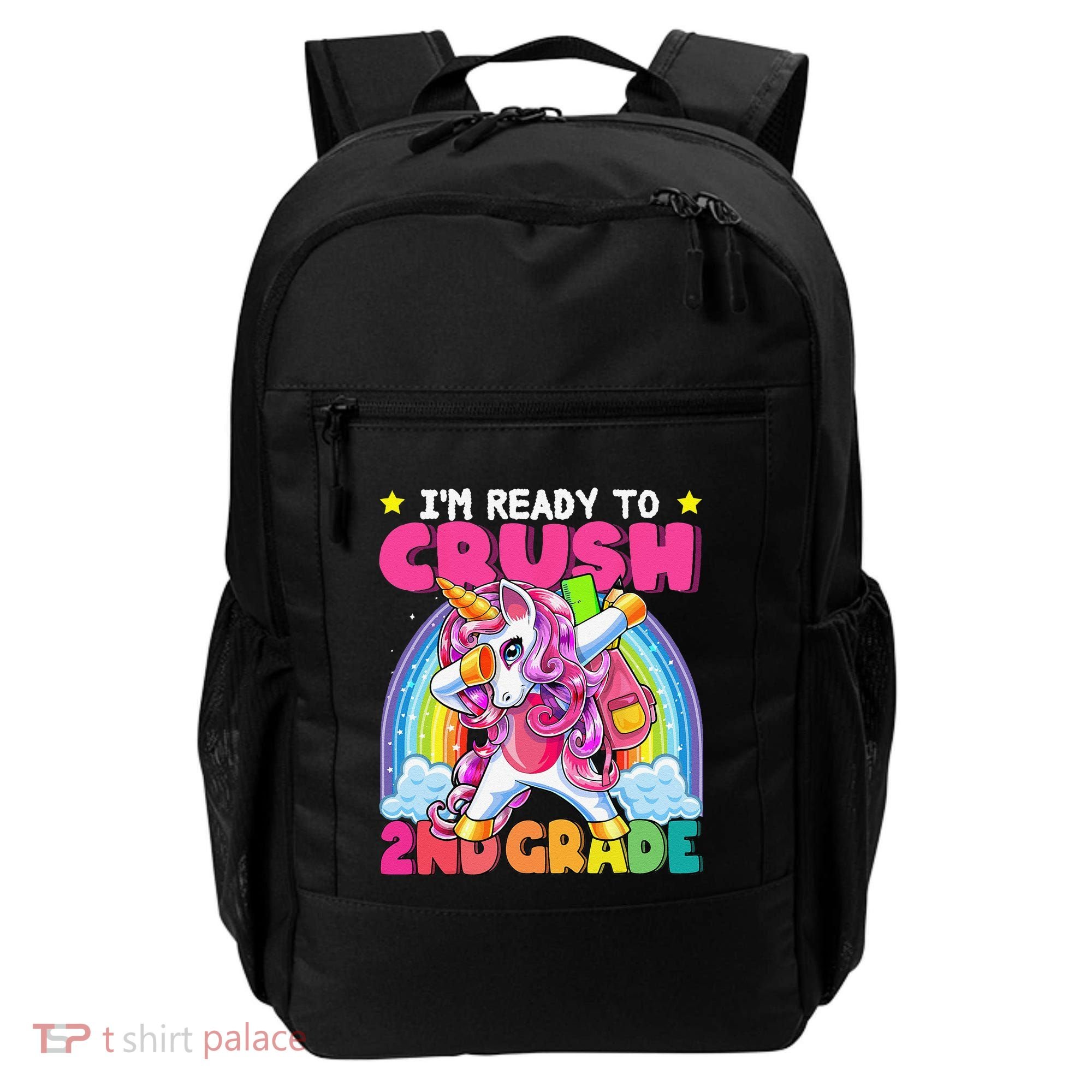 Crush 2nd Grade Dabbing Unicorn Back To School Gift Backpack