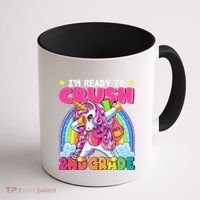 Crush 2nd Grade Dabbing Unicorn Back To School Gift Coffee Mug thumb 1