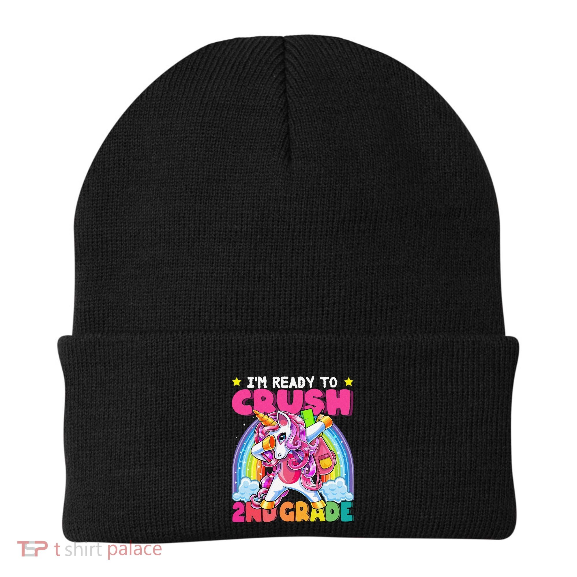 Crush 2nd Grade Dabbing Unicorn Back To School Gift Beanie