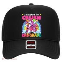 Crush 2nd Grade Dabbing Unicorn Back To School Gift Hat thumb 0