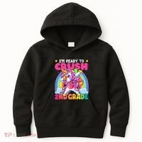 Crush 2nd Grade Dabbing Unicorn Back To School Gift Kids Hoodie thumb 0