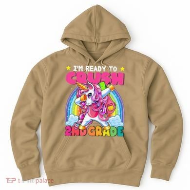 Crush 2nd Grade Dabbing Unicorn Back To School Gift Hoodie