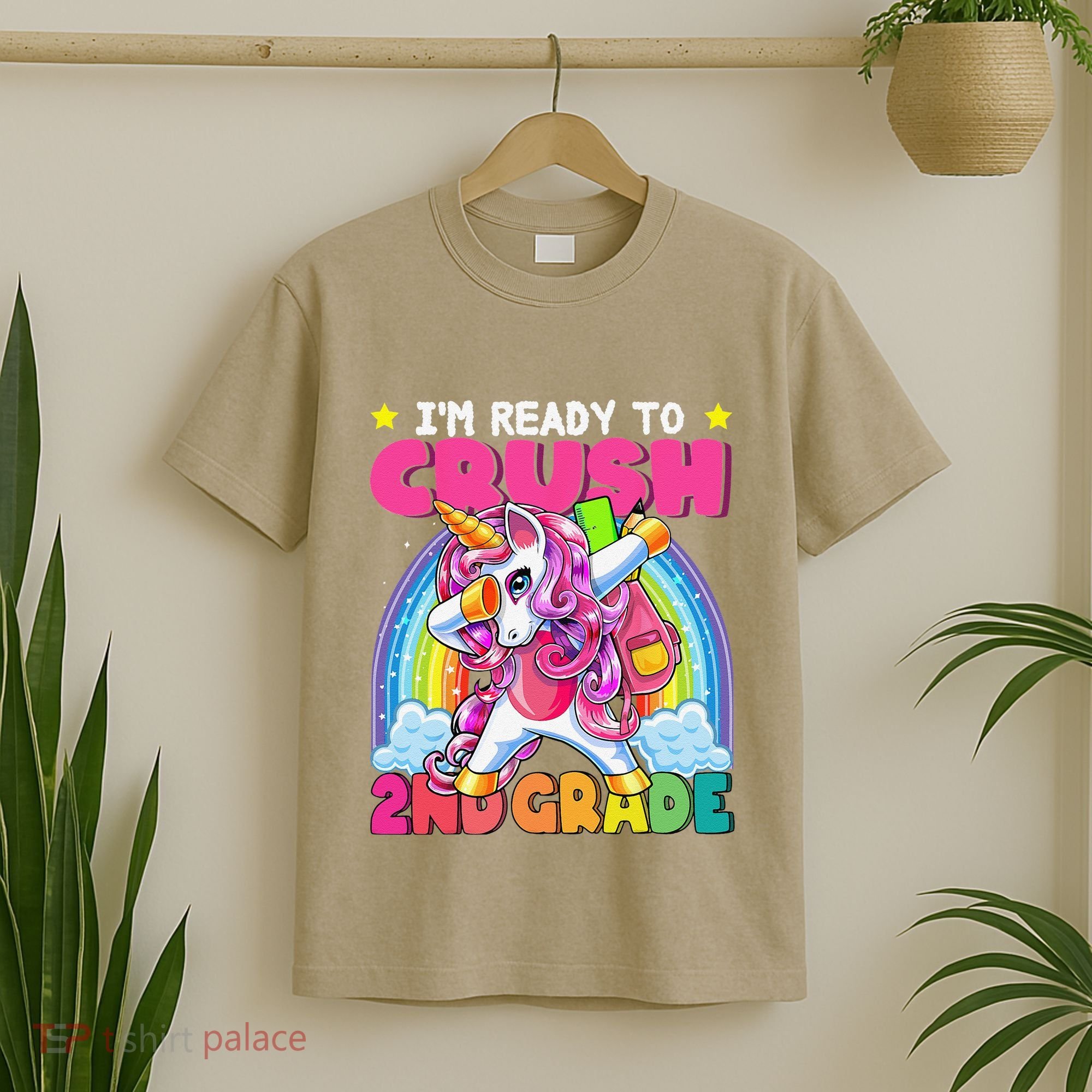 Crush 2nd Grade Dabbing Unicorn Back To School Gift T-Shirt
