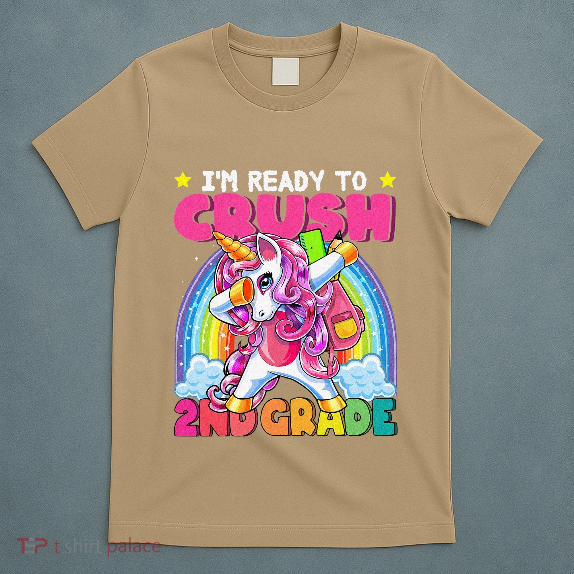 Crush 2nd Grade Dabbing Unicorn Back To School Gift T-Shirt