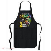 Crush 2nd Grade Dinosaur Monster Truck Back To School Apron thumb 0