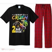 Crush 2nd Grade Dinosaur Monster Truck Back To School Pajama Set thumb 0