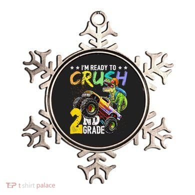 Crush 2nd Grade Dinosaur Monster Truck Back To School Ornament