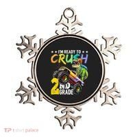 Crush 2nd Grade Dinosaur Monster Truck Back To School Ornament thumb 0