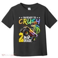 Crush 2nd Grade Dinosaur Monster Truck Back To School Toddler T-Shirt thumb 0