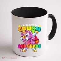 Crush 2nd Grade Dabbing Unicorn Back To School Girl Gift Coffee Mug thumb 1