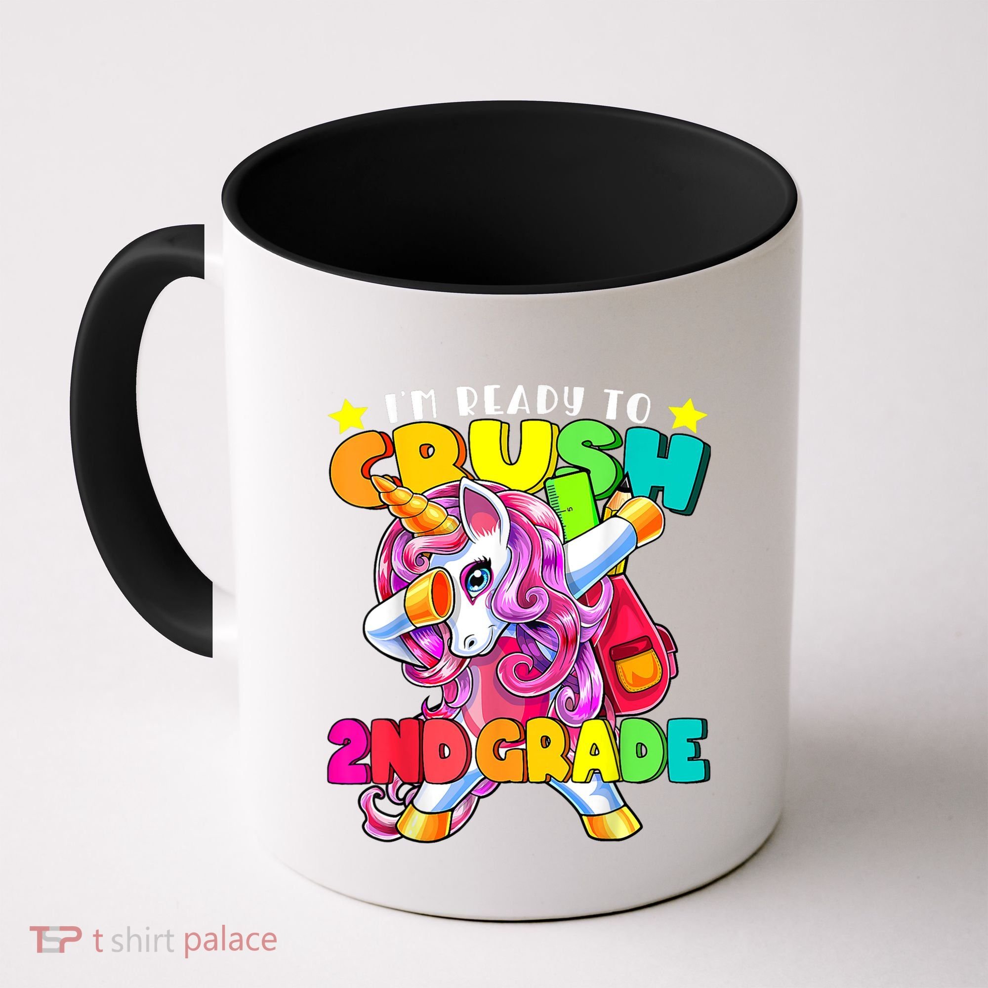 Crush 2nd Grade Dabbing Unicorn Back To School Girl Gift Coffee Mug
