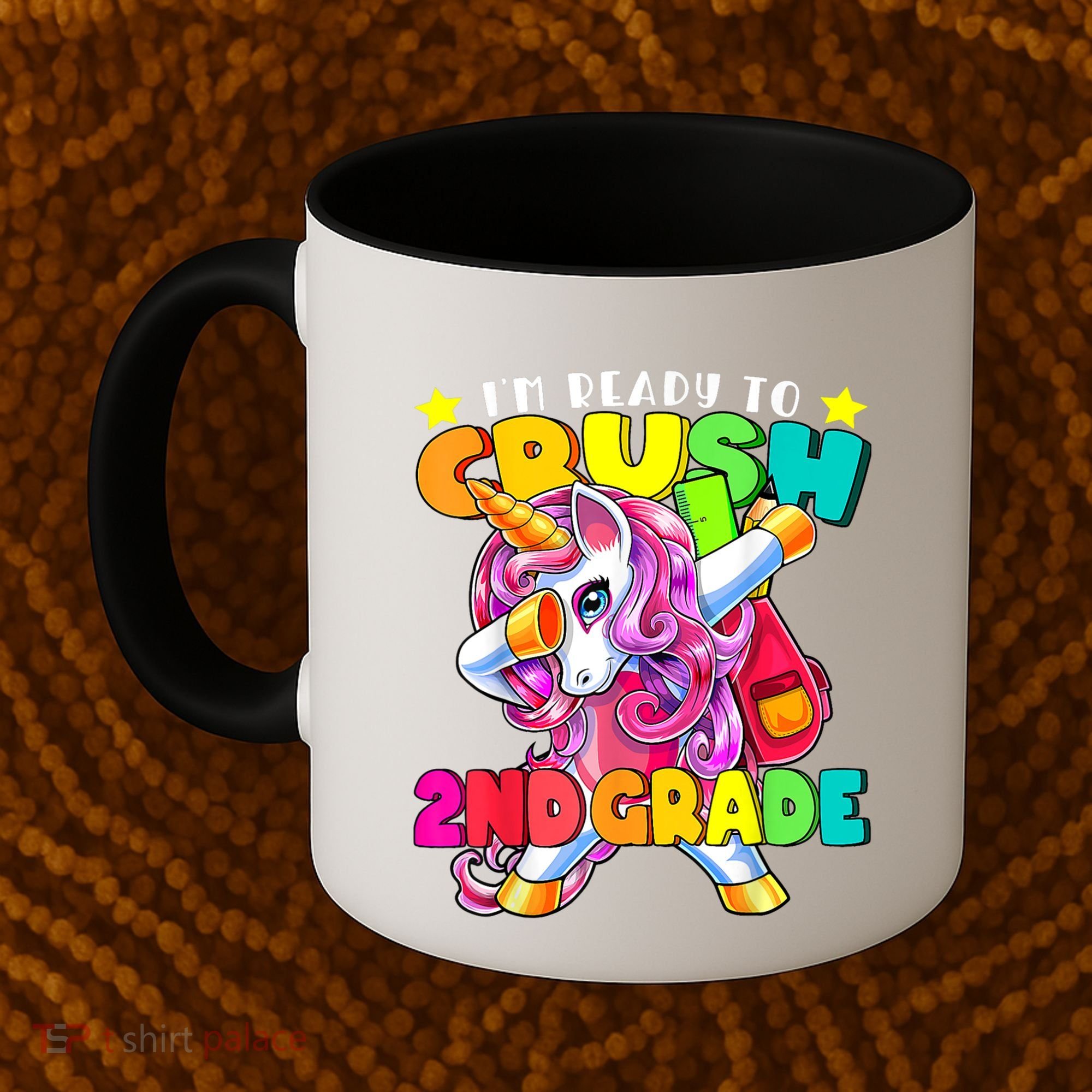 Crush 2nd Grade Dabbing Unicorn Back To School Girl Gift Coffee Mug