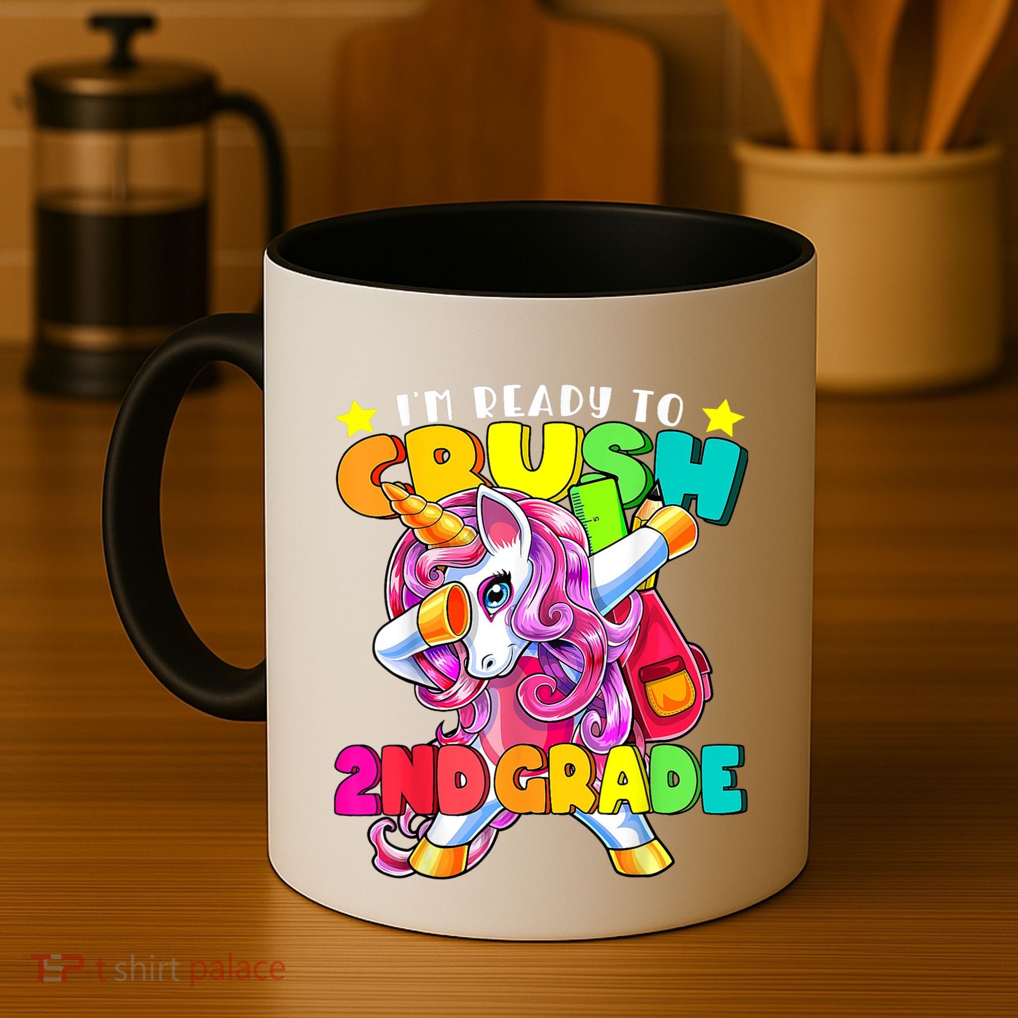Crush 2nd Grade Dabbing Unicorn Back To School Girl Gift Coffee Mug