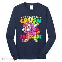 Crush 2nd Grade Dabbing Unicorn Back To School Girl Gift Long Sleeve Shirt thumb 0