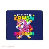 Crush 2nd Grade Dabbing Unicorn Back To School Girl Gift Mousepad thumb 0