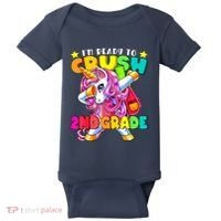 Crush 2nd Grade Dabbing Unicorn Back To School Girl Gift Baby Bodysuit thumb 0