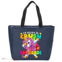 Crush 2nd Grade Dabbing Unicorn Back To School Girl Gift Tote Bag thumb 0