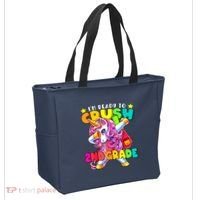 Crush 2nd Grade Dabbing Unicorn Back To School Girl Gift Tote Bag thumb 2