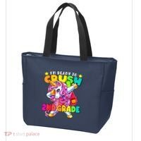Crush 2nd Grade Dabbing Unicorn Back To School Girl Gift Tote Bag thumb 3