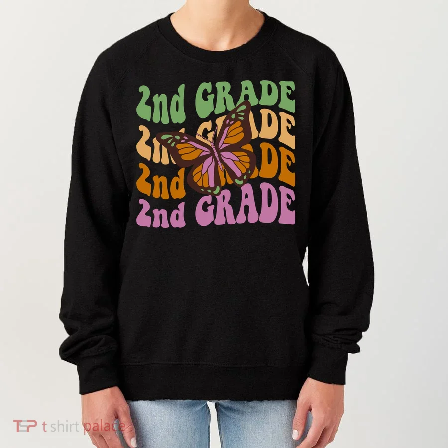Cute 2nd Grade Butterfly Women's Sweatshirt