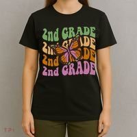 Cute 2nd Grade Butterfly T-Shirt thumb 4