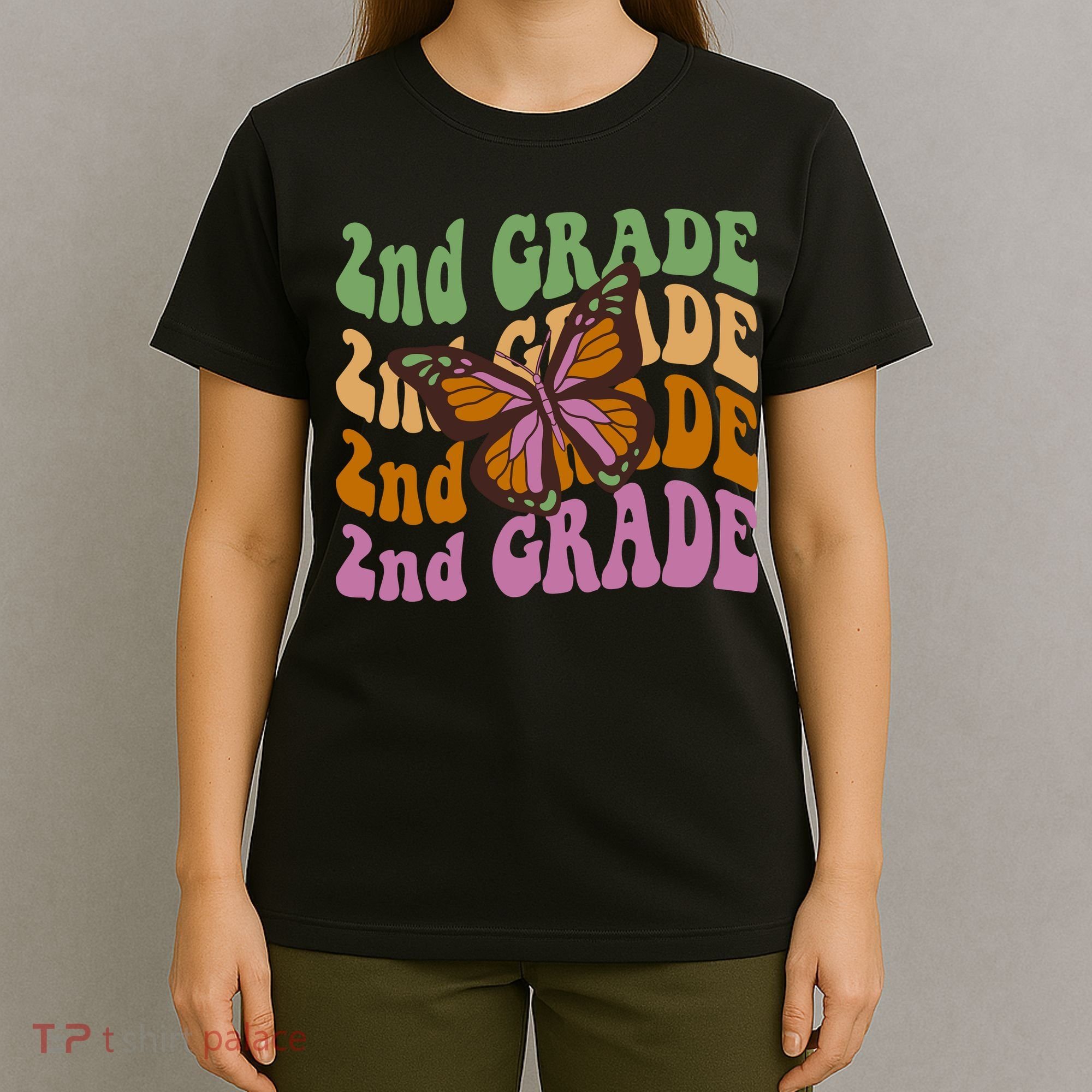 Cute 2nd Grade Butterfly T-Shirt