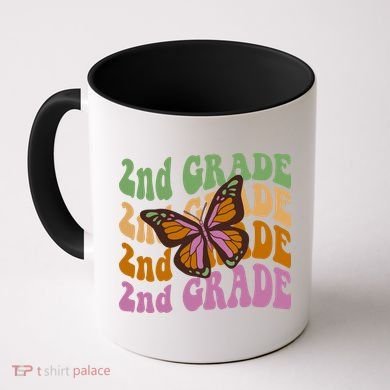 Cute 2nd Grade Butterfly Coffee Mug