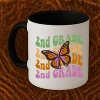 Cute 2nd Grade Butterfly Coffee Mug thumb 2