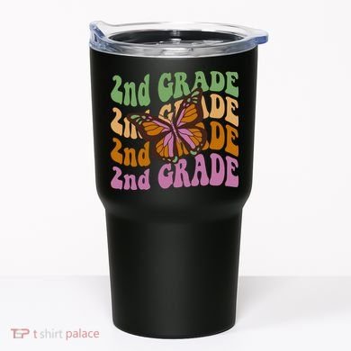 Cute 2nd Grade Butterfly Tumbler