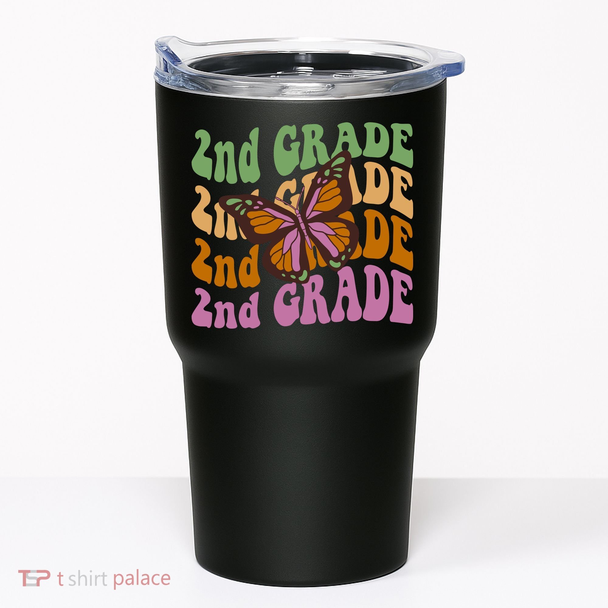 Cute 2nd Grade Butterfly Tumbler