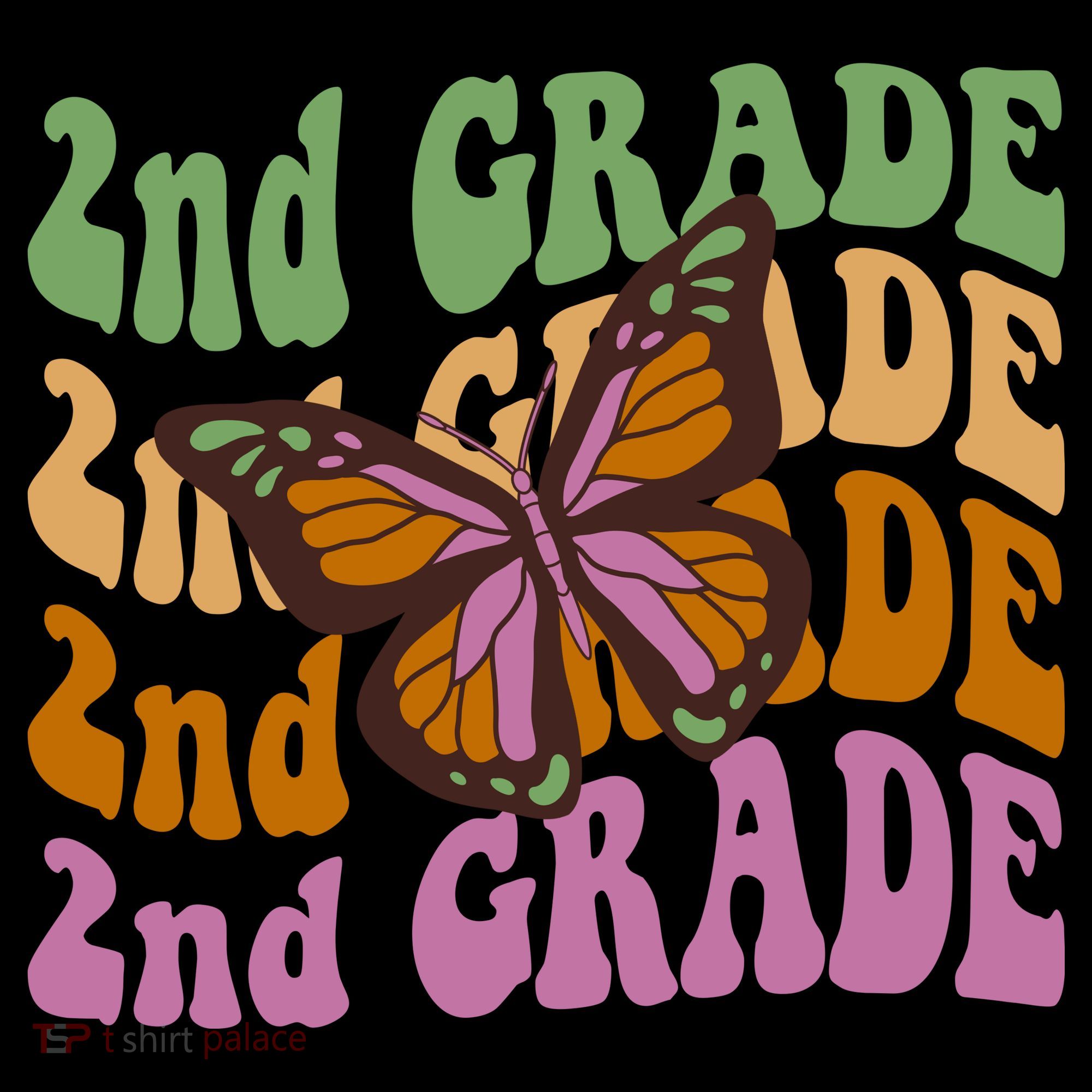 Cute 2nd Grade Butterfly Toddler Hoodie