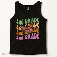 Cute 2nd Grade Butterfly Tank Top thumb 2