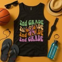 Cute 2nd Grade Butterfly Tank Top thumb 4