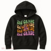 Cute 2nd Grade Butterfly Kids Hoodie thumb 0