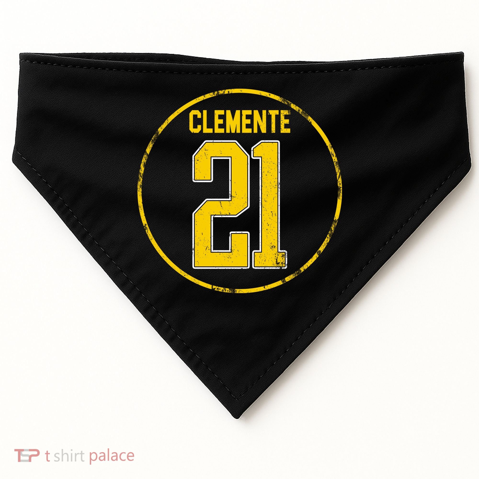 Clemente 21 Pittsburgh USA-Made Doggie Bandana