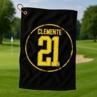 Clemente 21 Pittsburgh Golf Towel thumb 1