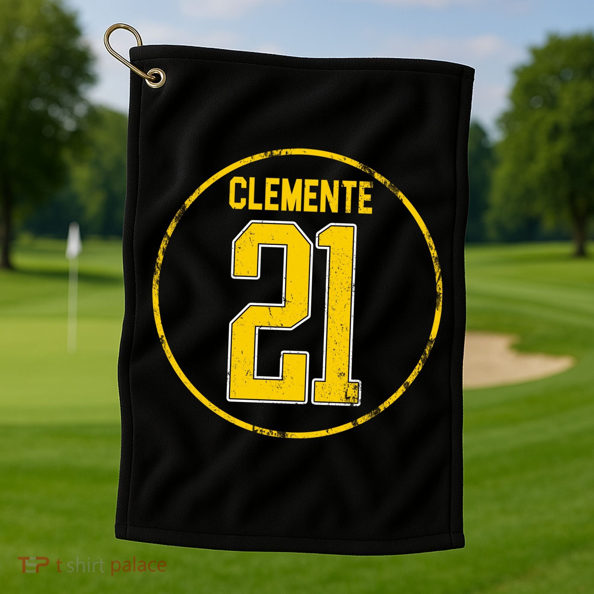 Clemente 21 Pittsburgh Golf Towel