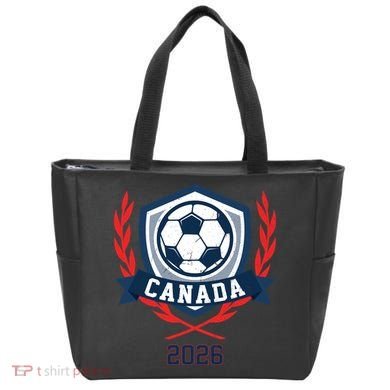 Canada 2026 Vintage Soccer Crest Tote Bag